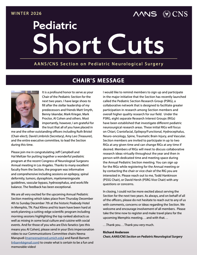 Winter 2026 Newsletter Cover