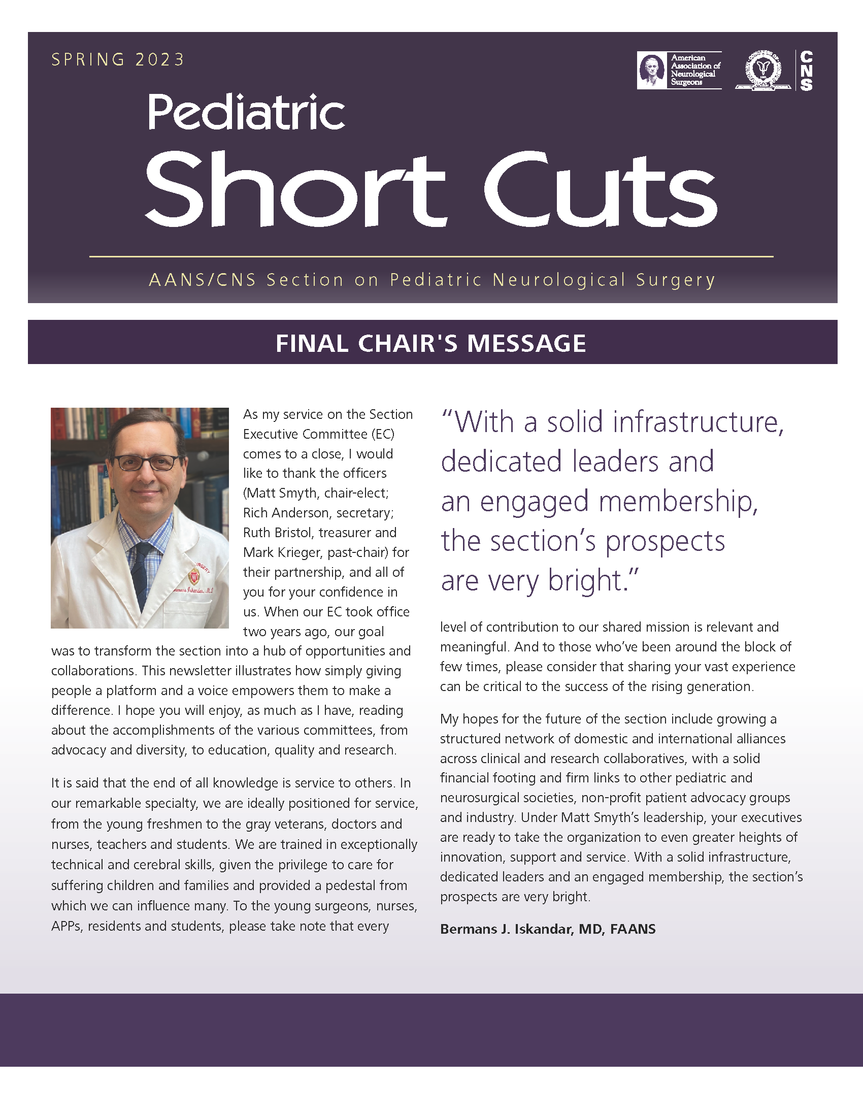 Spring 2023 Pediatric Short Cuts